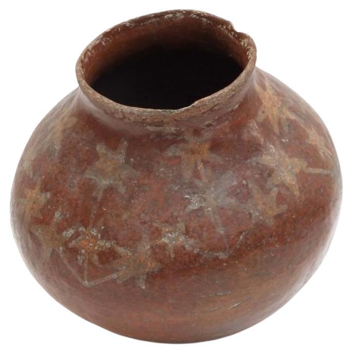 Native American Olla Tribe Pottery Vase For Sale