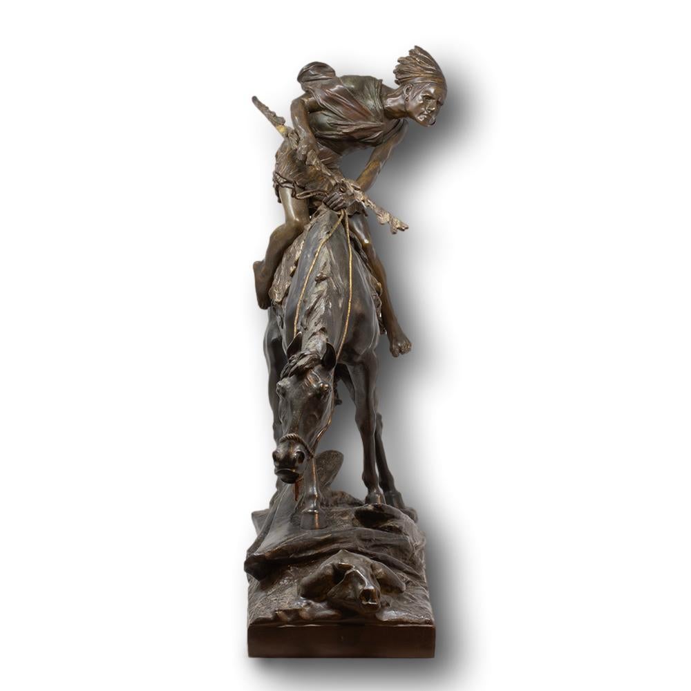 Amérindien à cheval Edouard Drouot Bon état - En vente à Newark, England