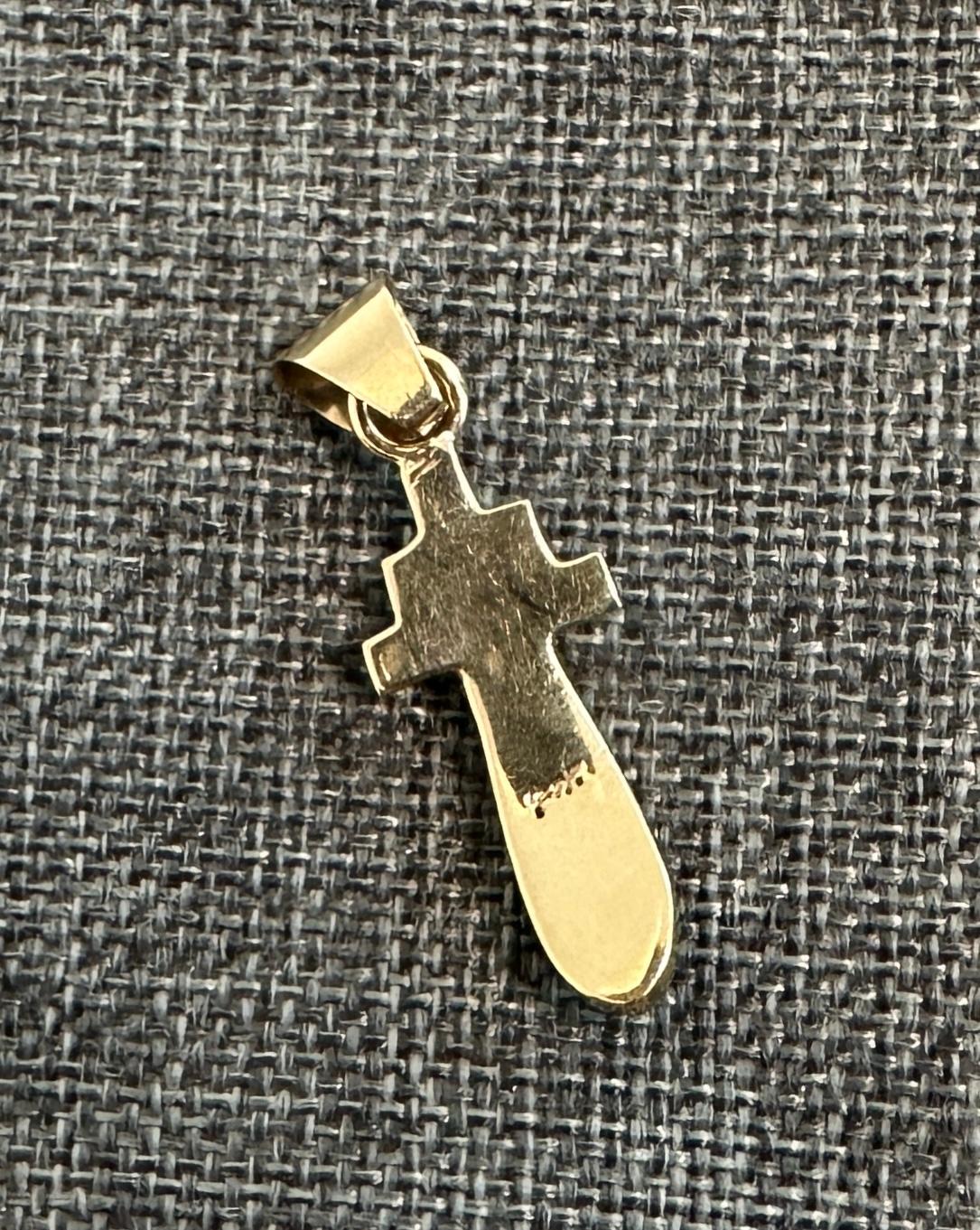 Native American Opal Lapis Pendant Necklace Yellow Gold Signed For Sale 5
