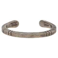 Native American Orville Tsinnie Sterling Silver Cuff Bracelet #25169
