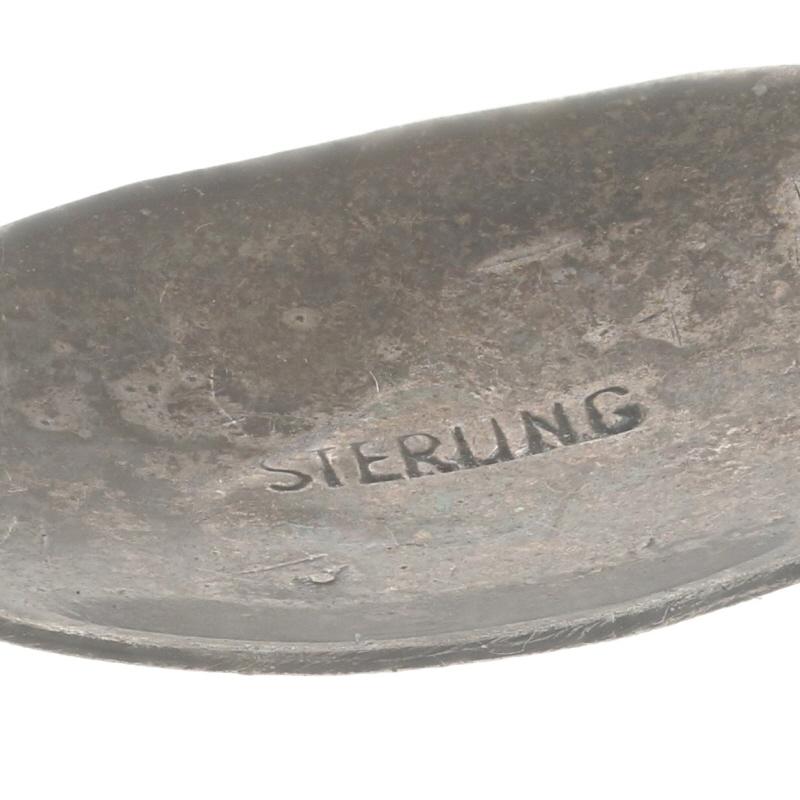 Native American Oval Feather Dangle Earrings - Sterling Silver 925 Pierced For Sale 1