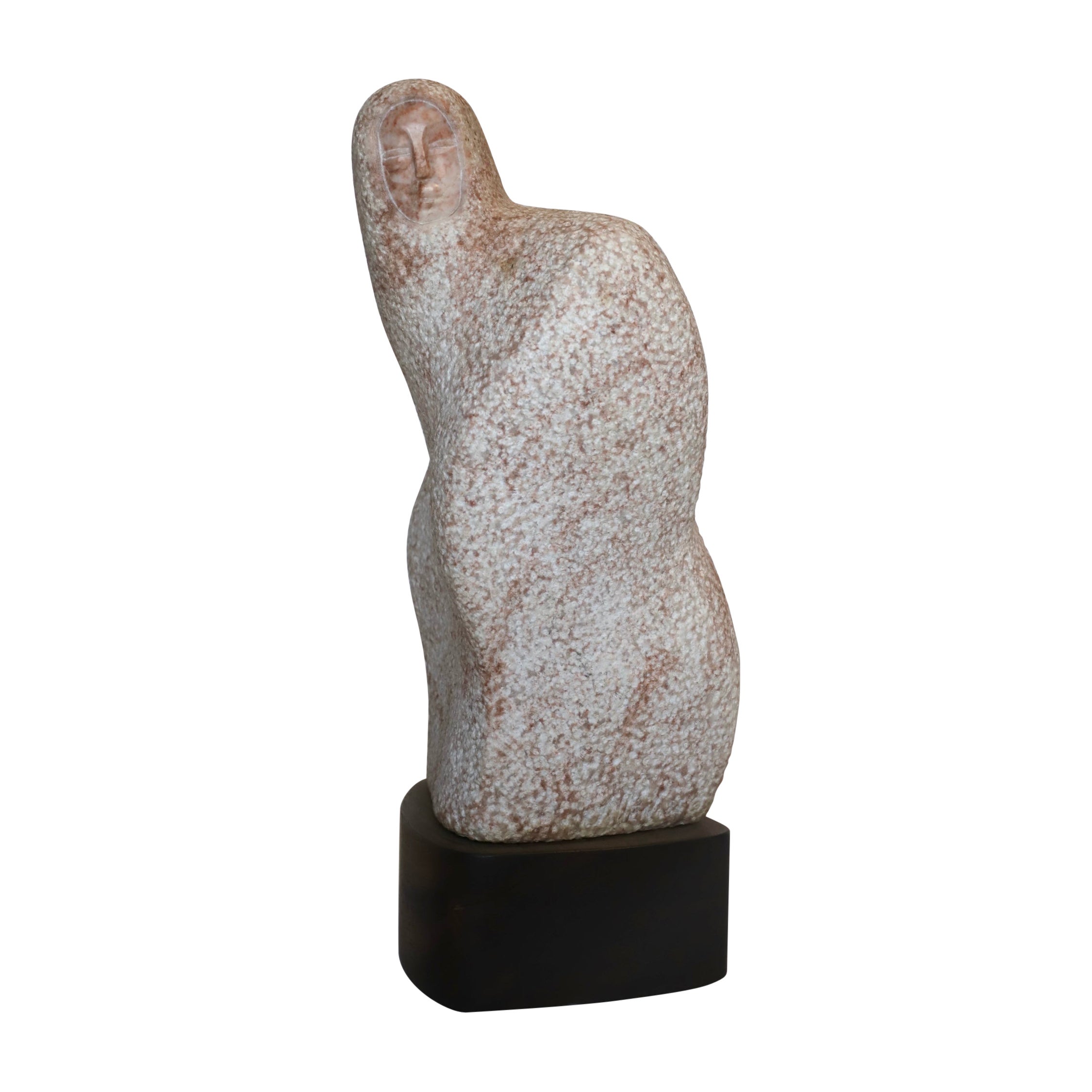 Scultura in granito rosa dei nativi americani in vendita