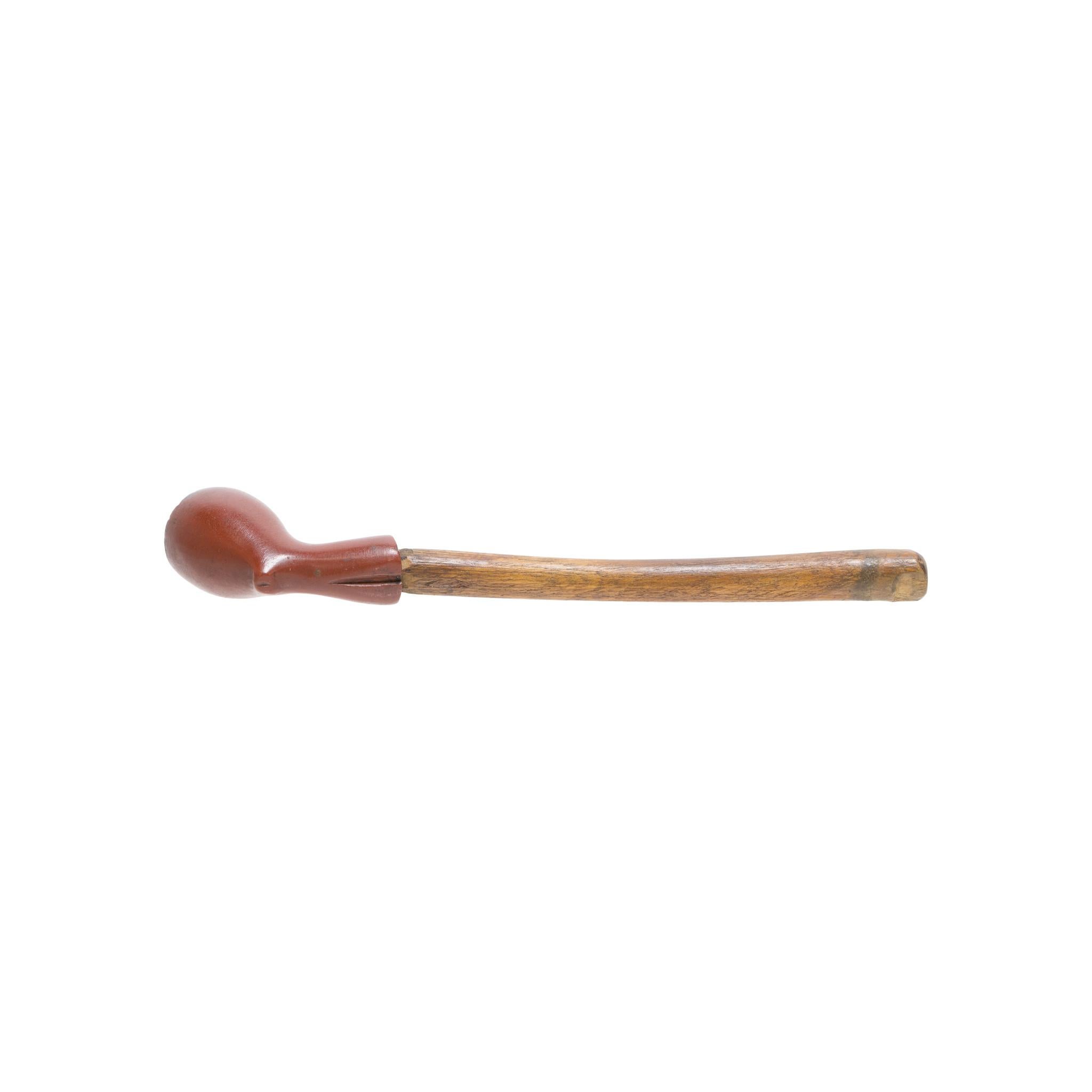Stone Native American Pipe and Bag For Sale