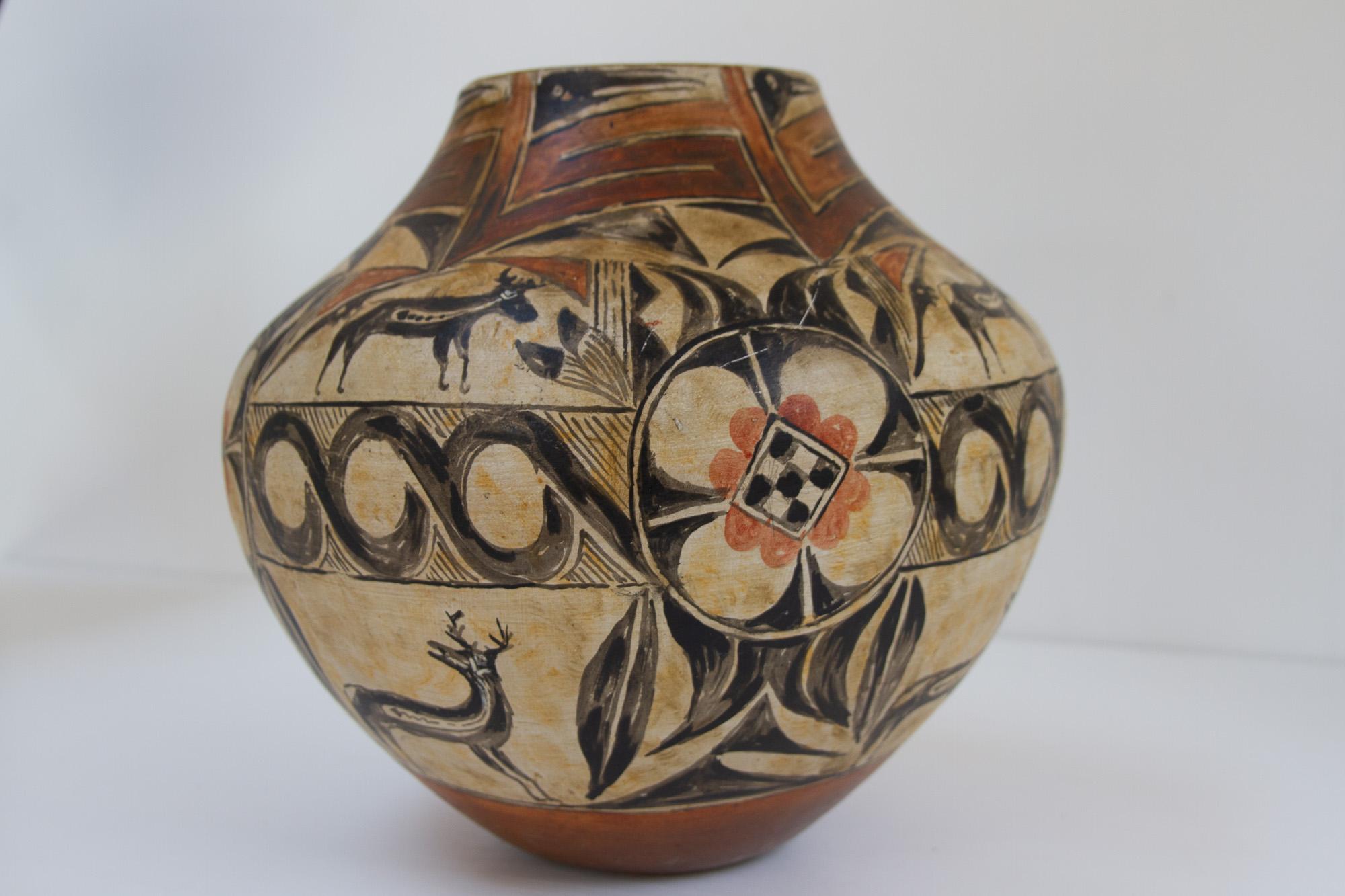 Native American Pueblo Olla Pottery, 1930s. 1