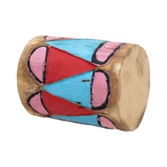Native American Pueblo Painted Drum