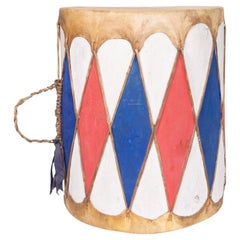 Native American Pueblo Painted Drum