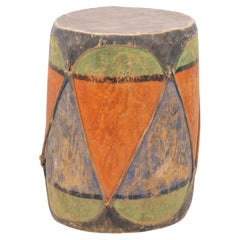 Native American Pueblo Painted Drum