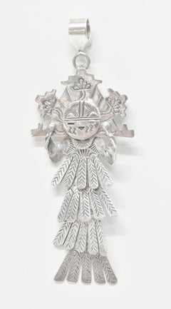 Native American Shalako Kachina Pendant by Esther Wood