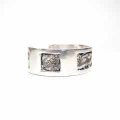Native American Signed LL Sterling Silver Cuff Bracelet