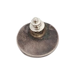 Native American Silver Operculum Shell Tie Tack #16718