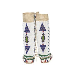 Native American Sioux Beaded Moccasins and Leggings