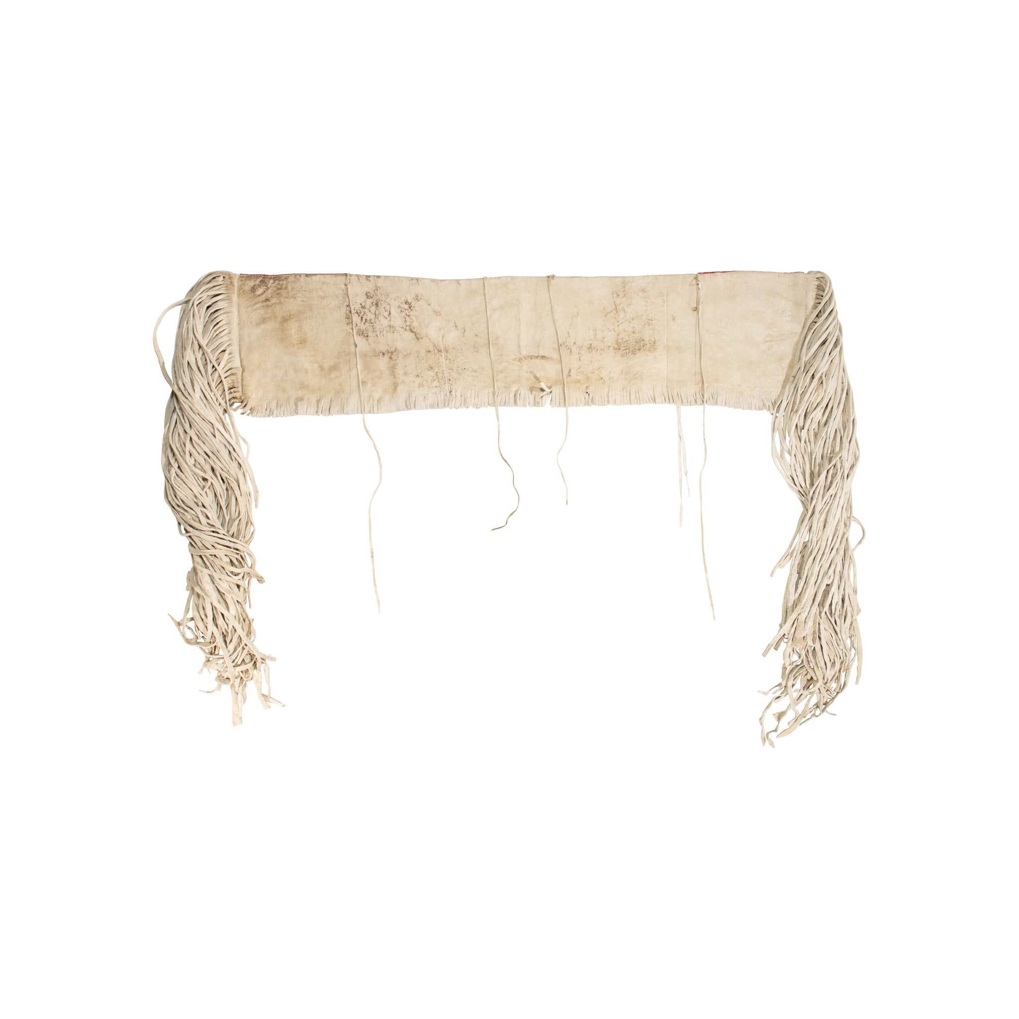 20th Century Native American Sioux Beaded Saddle Throw For Sale