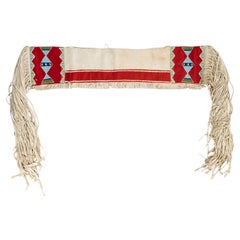 Native American Sioux Beaded Saddle Throw