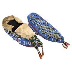 Native American Sioux Fully Beaded Moccasins