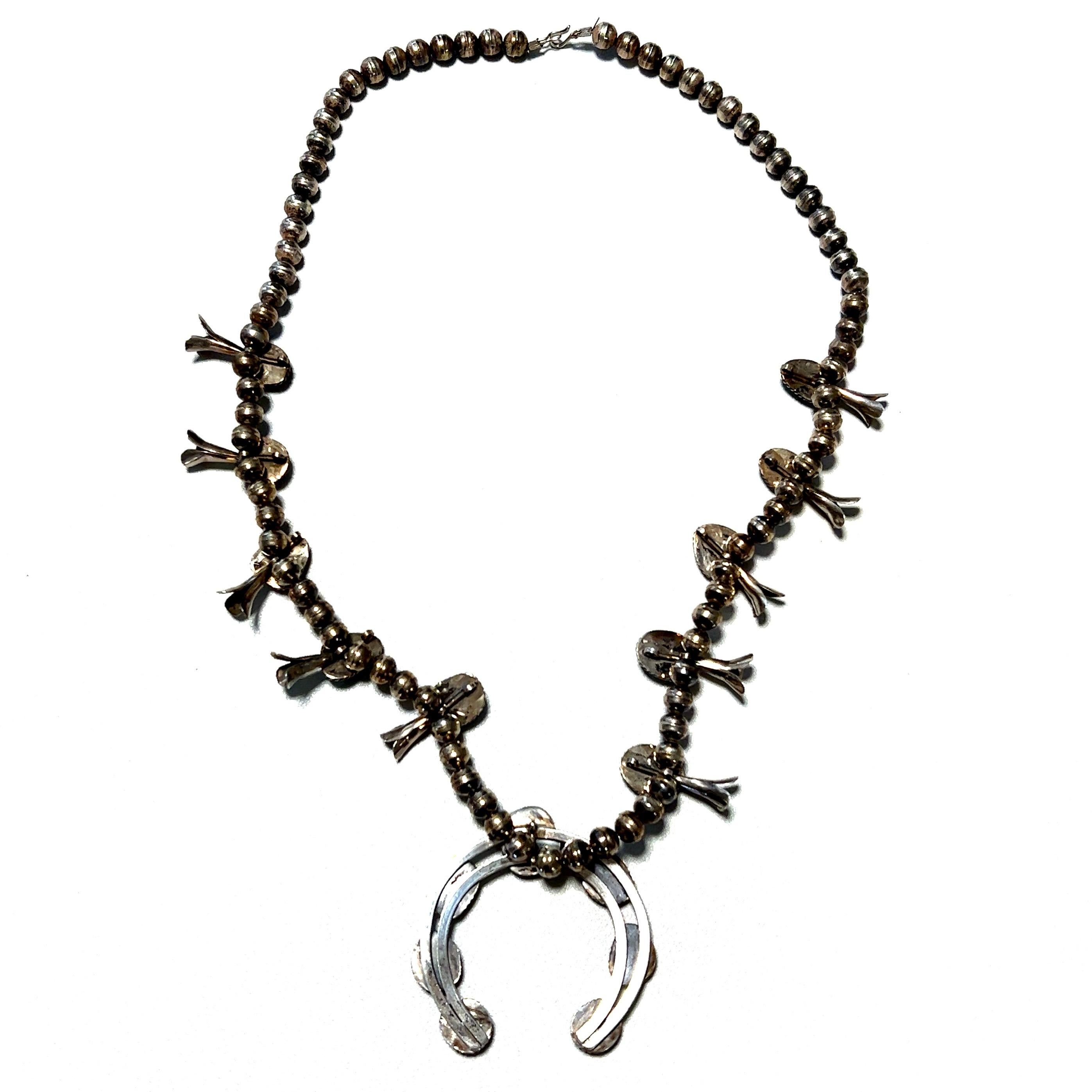 vintage squash blossom necklace value