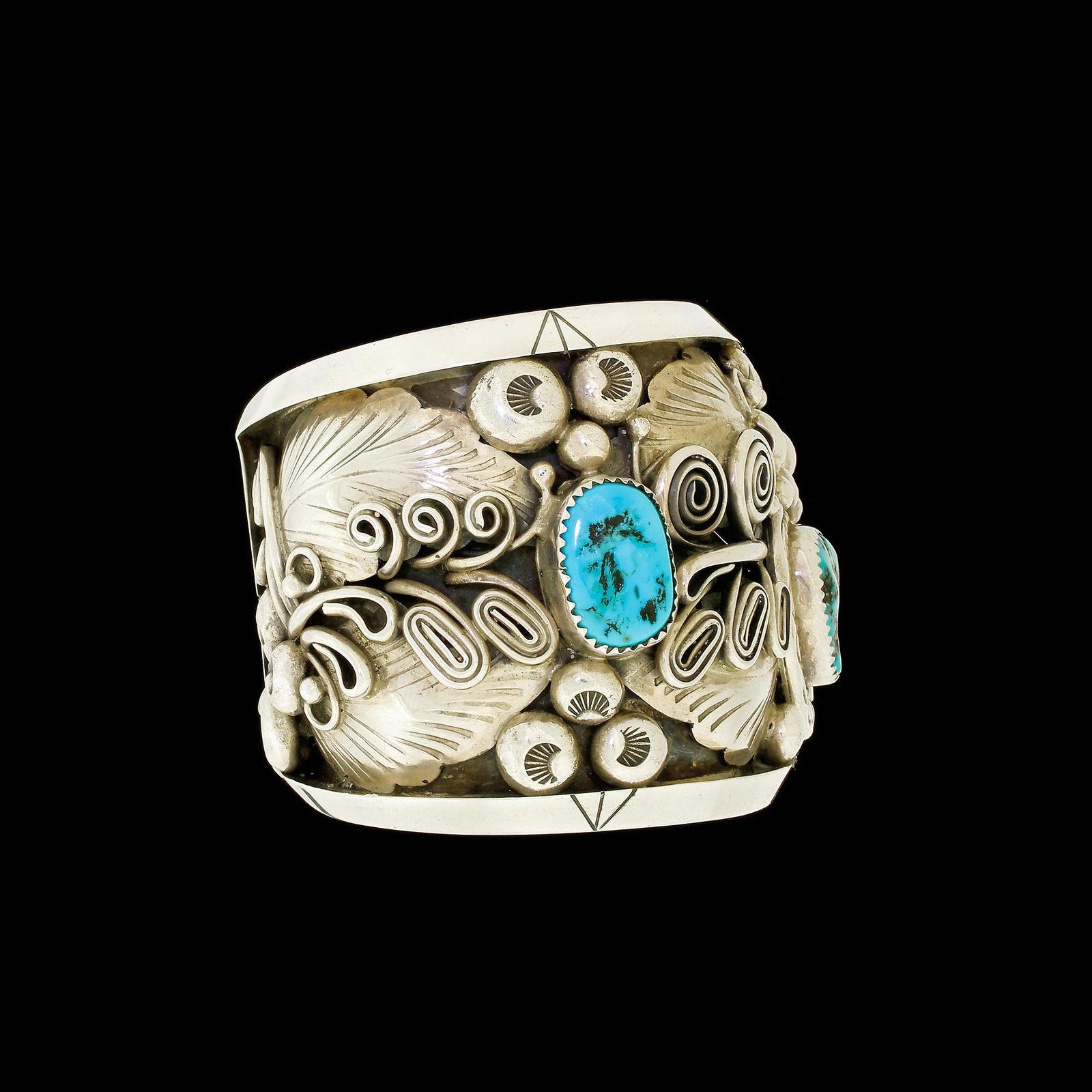 sterling silver turquoise cuff bracelet