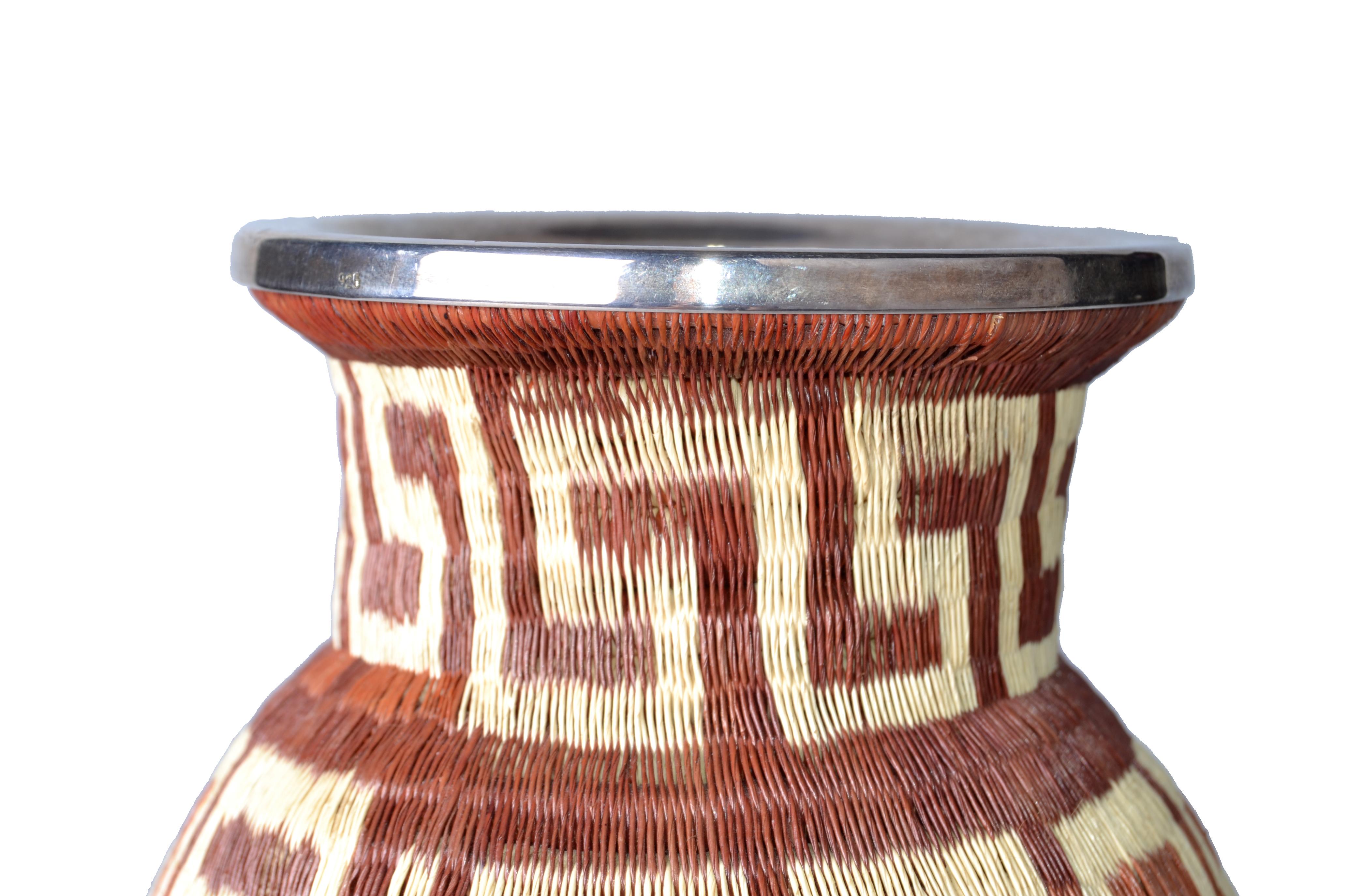 Rope Native American Style Handwoven Vase