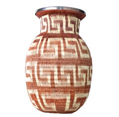 Native American Style Handwoven Vase
