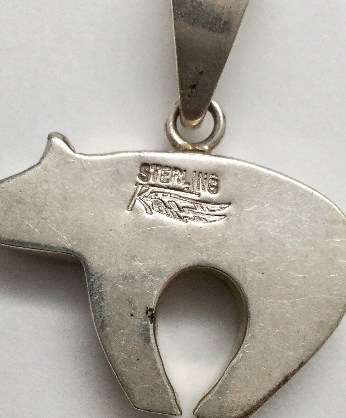 native american bear pendant