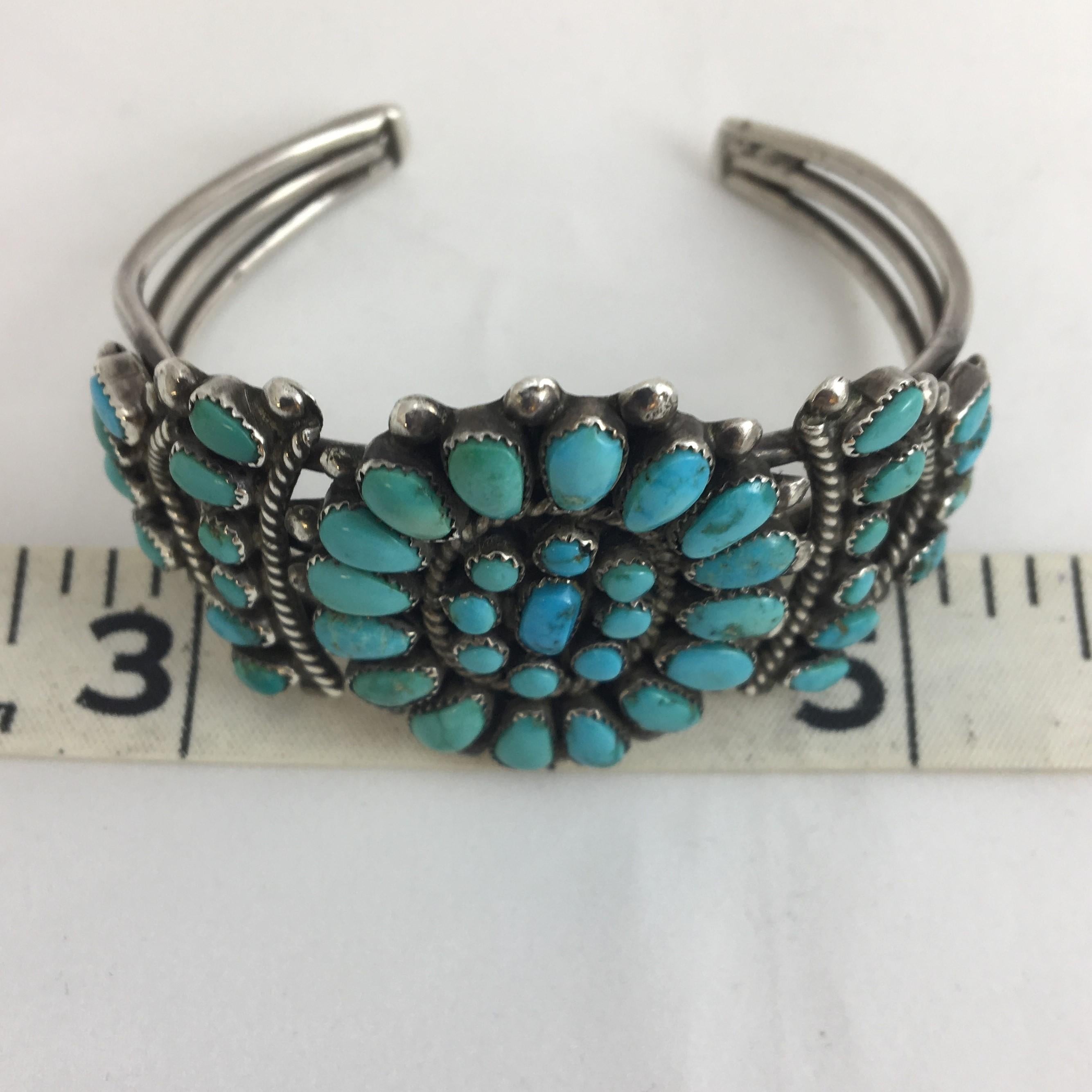 turquoise and silver bracelet