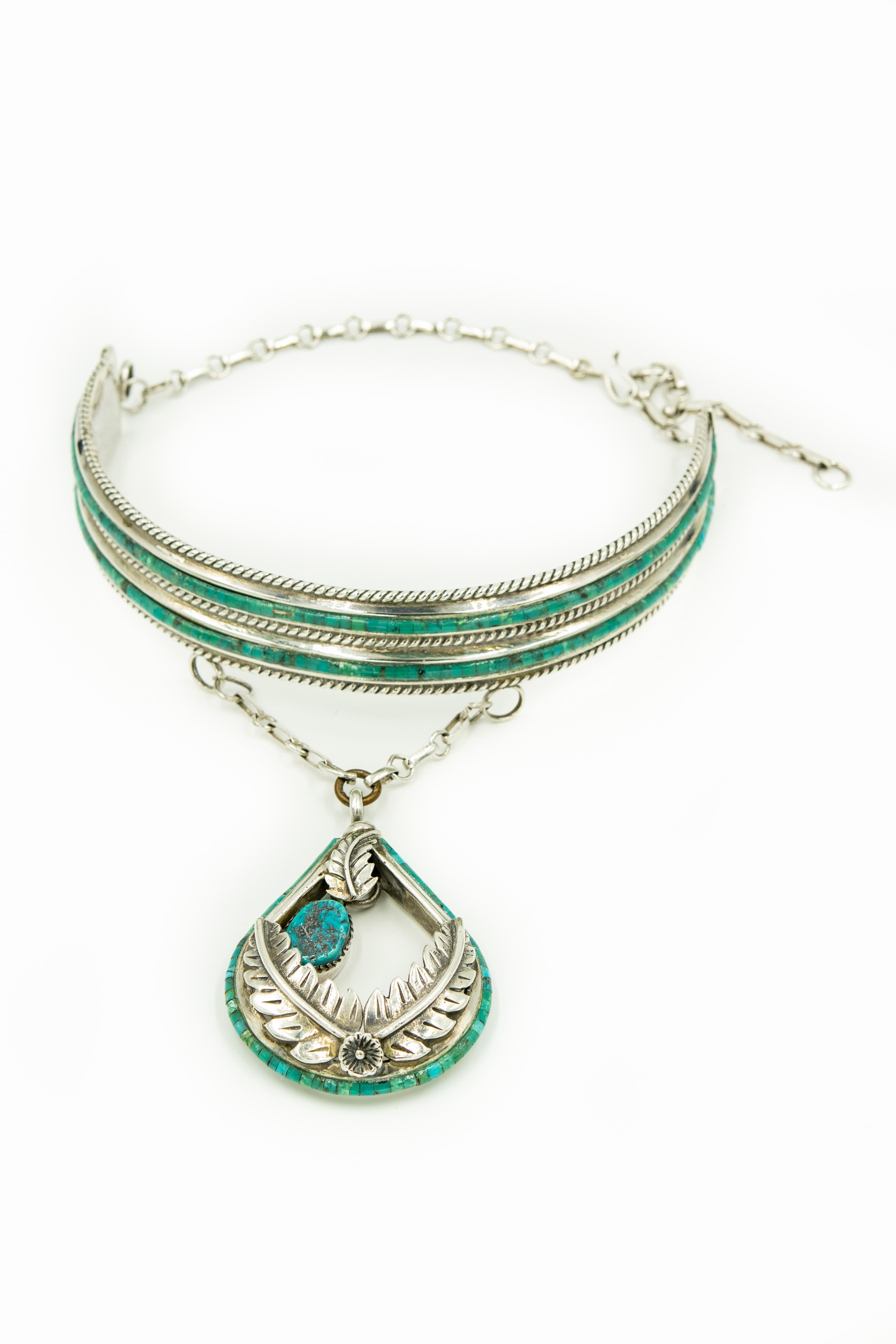 turquoise collar necklace
