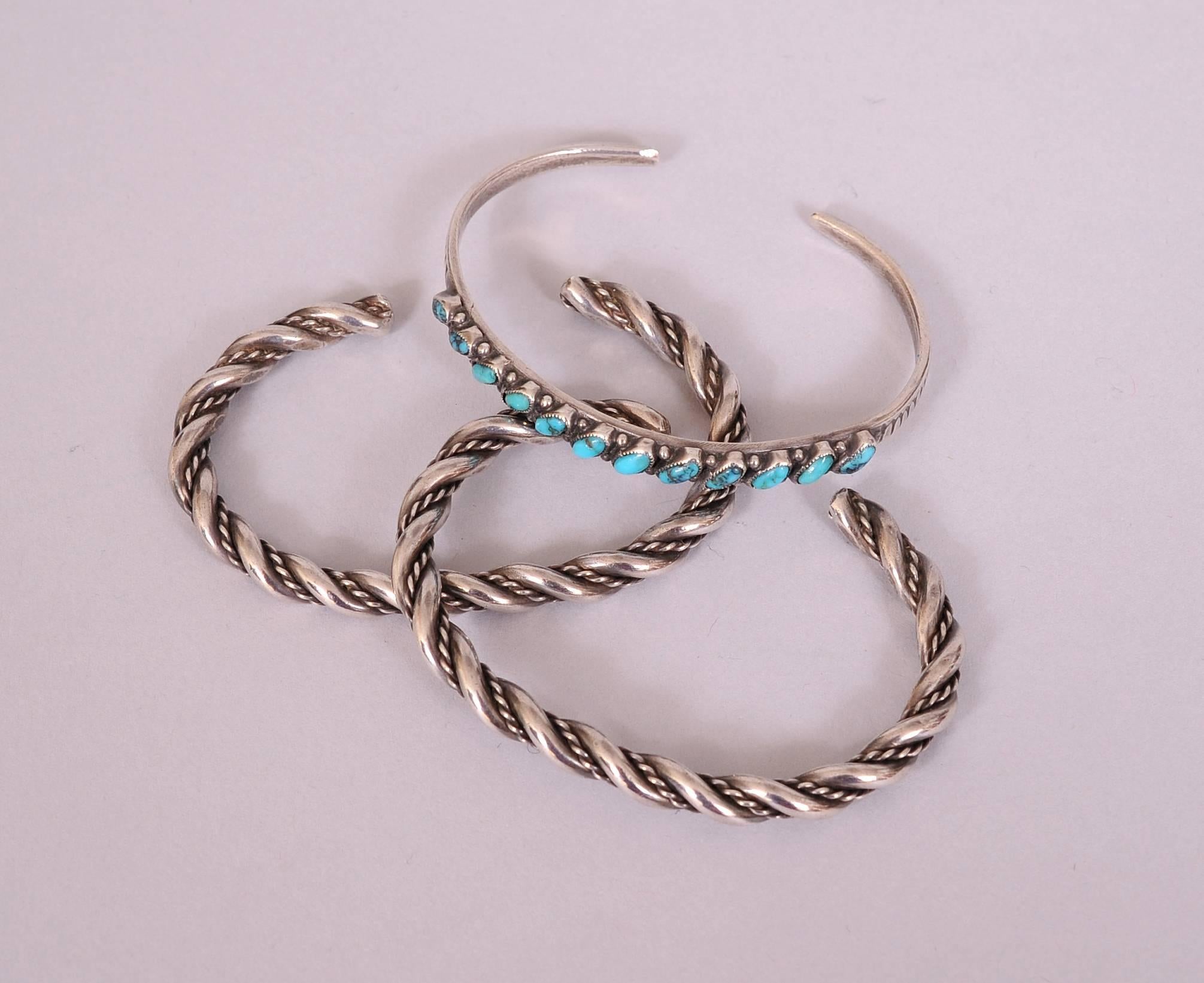 vintage sterling silver turquoise bracelet