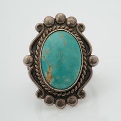 Native American Vintage Turquoise Ring, C.1960s