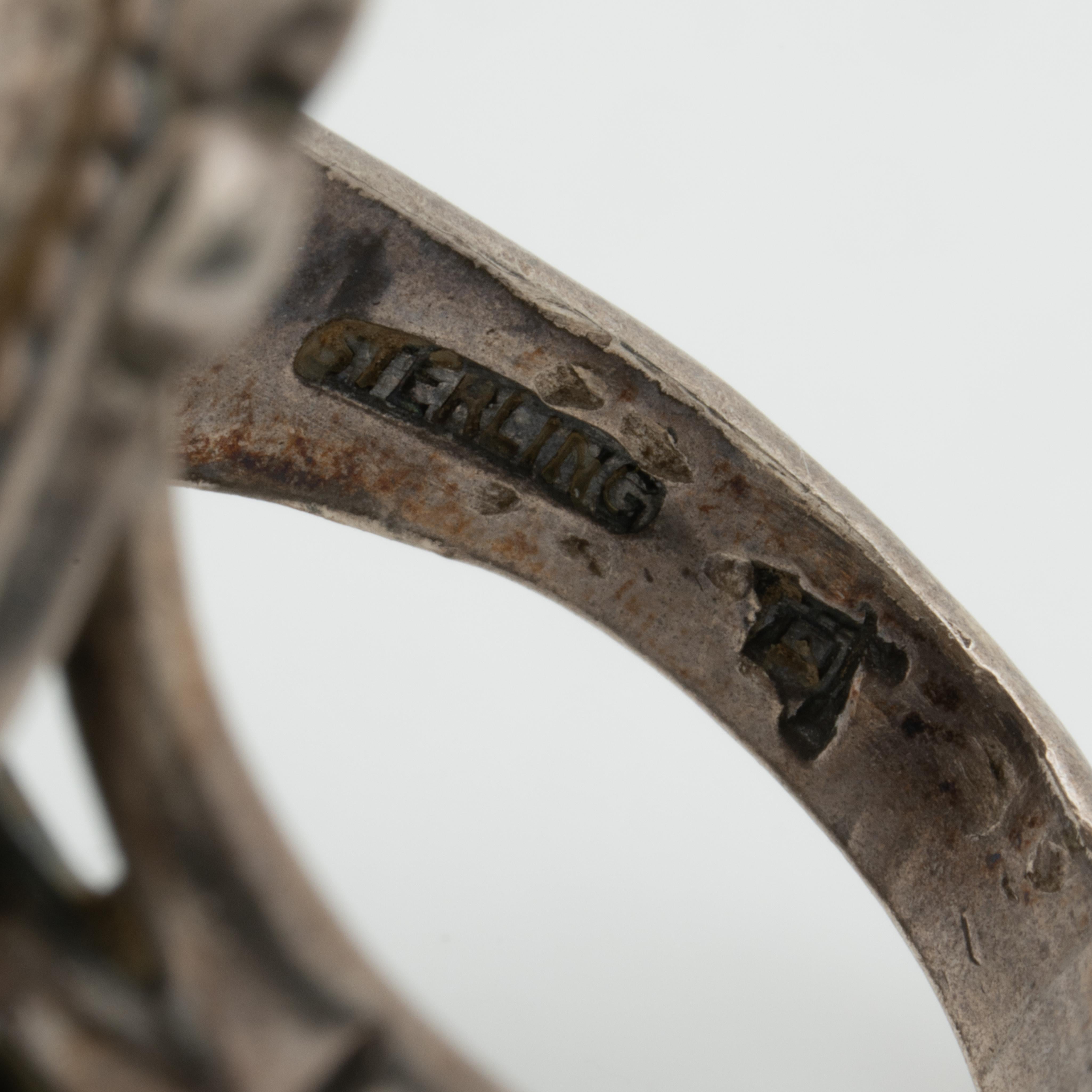 Türkischer Vintage-Ring der amerikanischen Ureinwohner, ca. 1960er Jahre für Damen oder Herren
