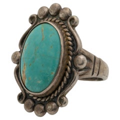 Native American Vintage Turquoise Ring, C.1960s