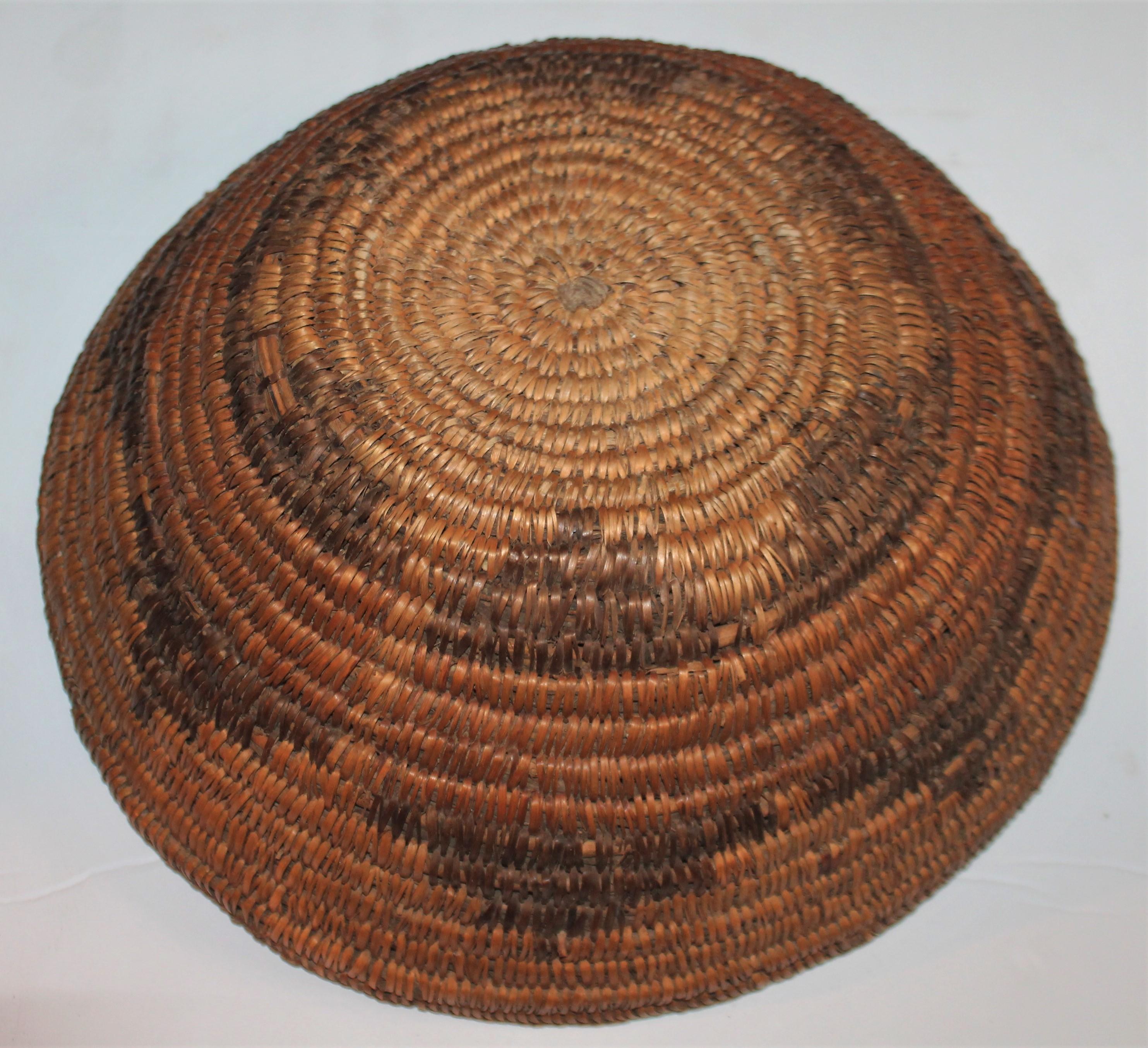 Hand-Crafted Native American Washo Basket For Sale