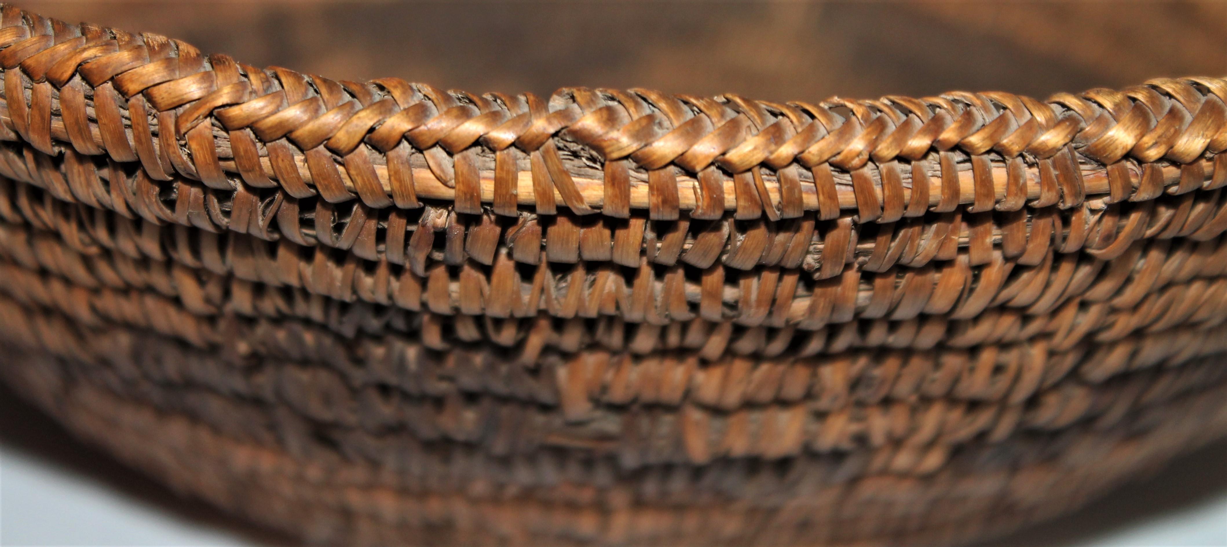 Cesta de los indios americanos Washo Hecho a mano en venta