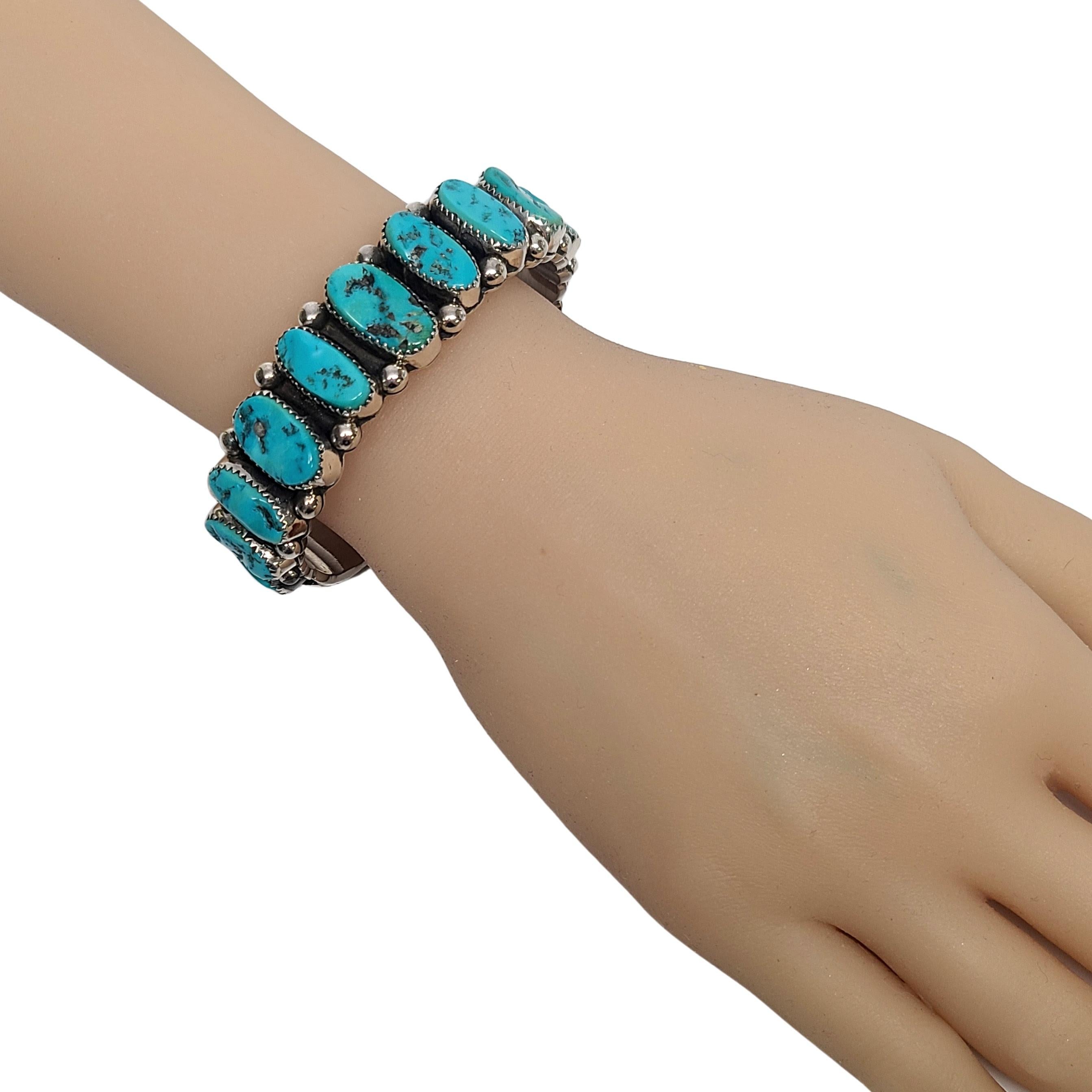 Native American Wilbur Musket Sleeping Beauty Turquoise Cuff Bracelet 1