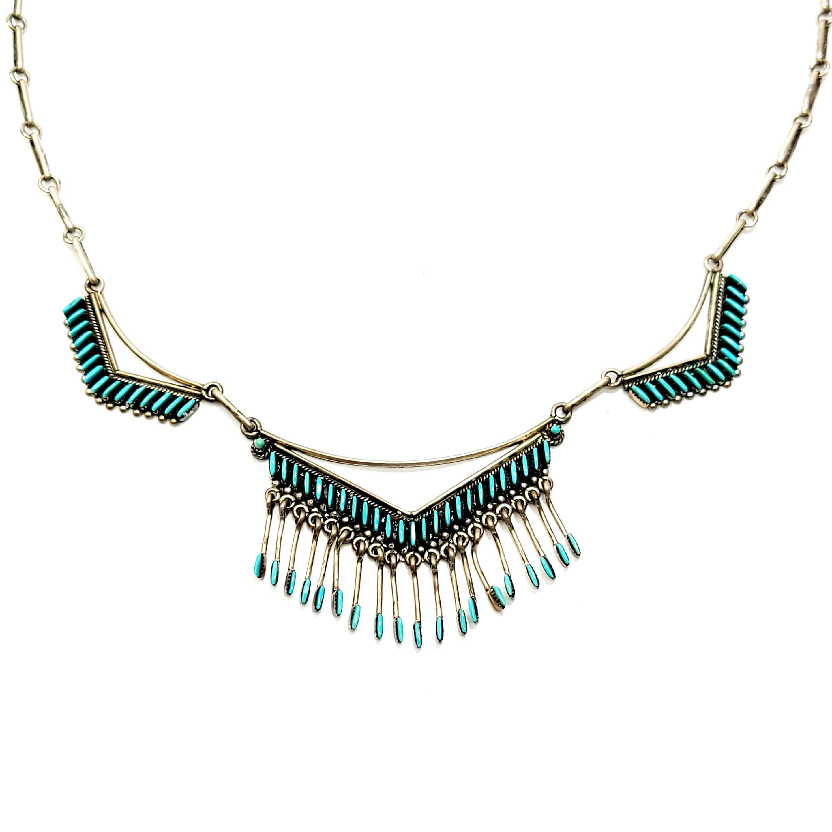 zuni needlepoint necklace