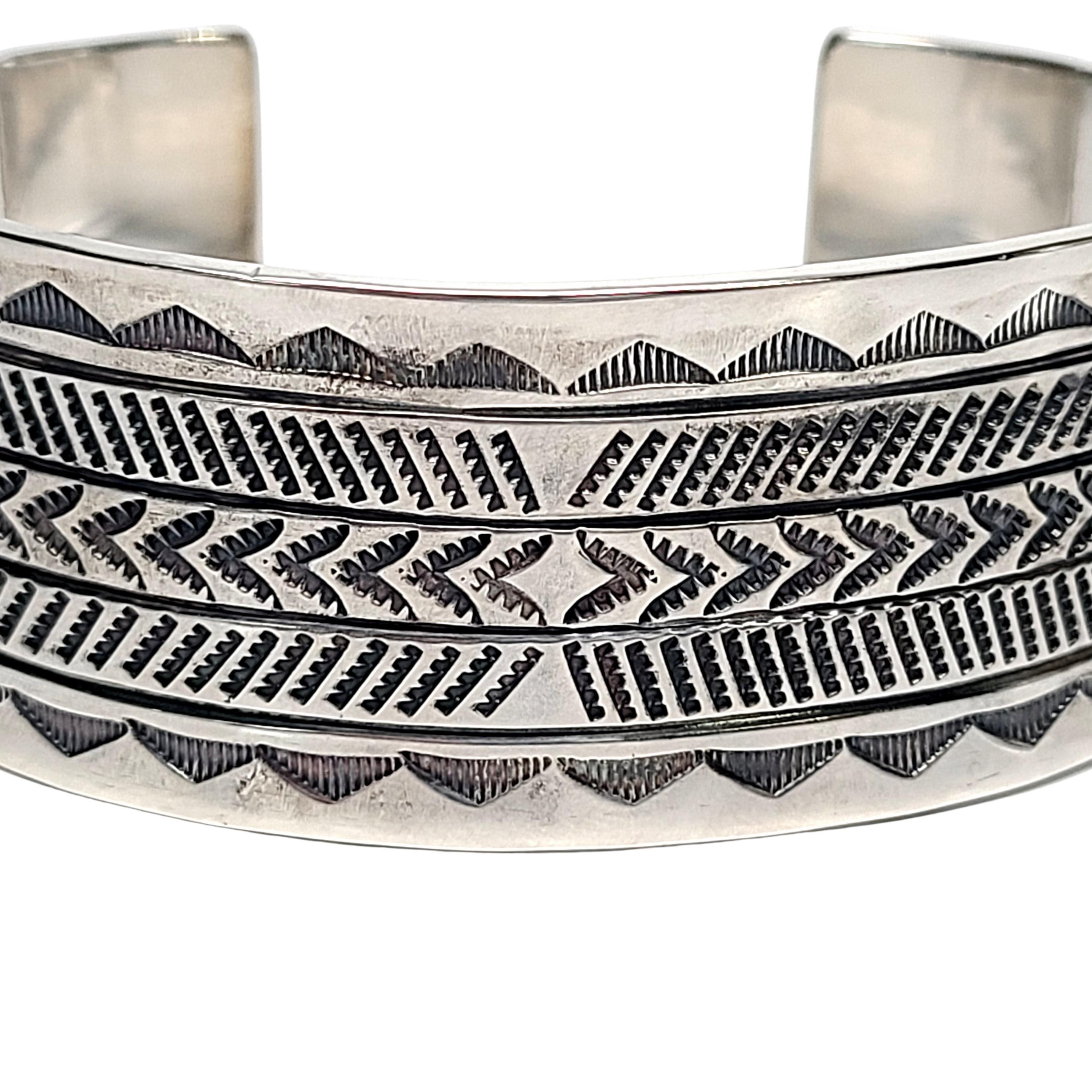 Zuni Myron Panteah Sterlingsilber-Manschettenarmband, Indigene Kunst (Nord-/Südamerika) 2