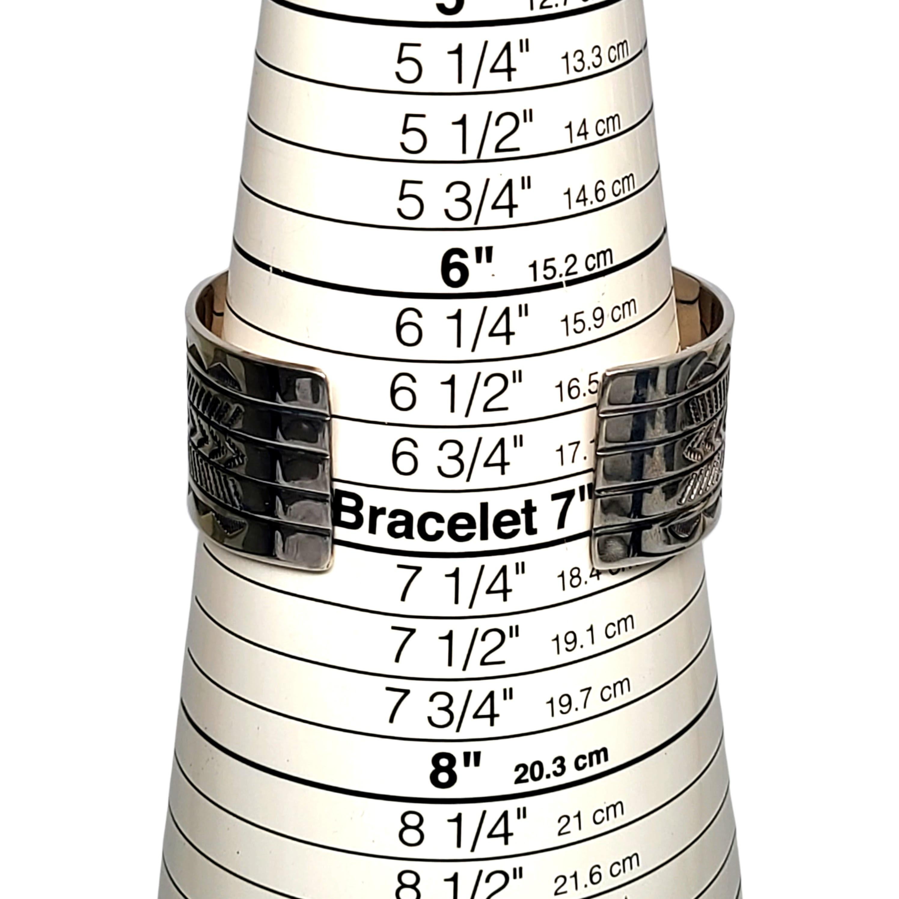 Zuni Myron Panteah Sterlingsilber-Manschettenarmband, Indigene Kunst (Nord-/Südamerika) 5