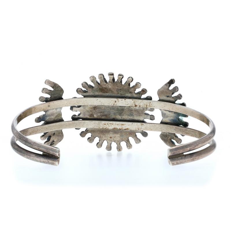 Donna Bracciale a punta d'ago in turchese Zuni, nativi americani, 6 3/4