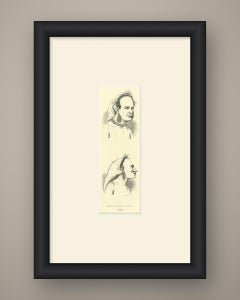 Native and Chief of Vannu, Vanikoro, Antique Wahlen Costume Print, 1843-1844