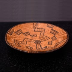 Native Indian Art Pomo Collectible Coiled Degikup Basket