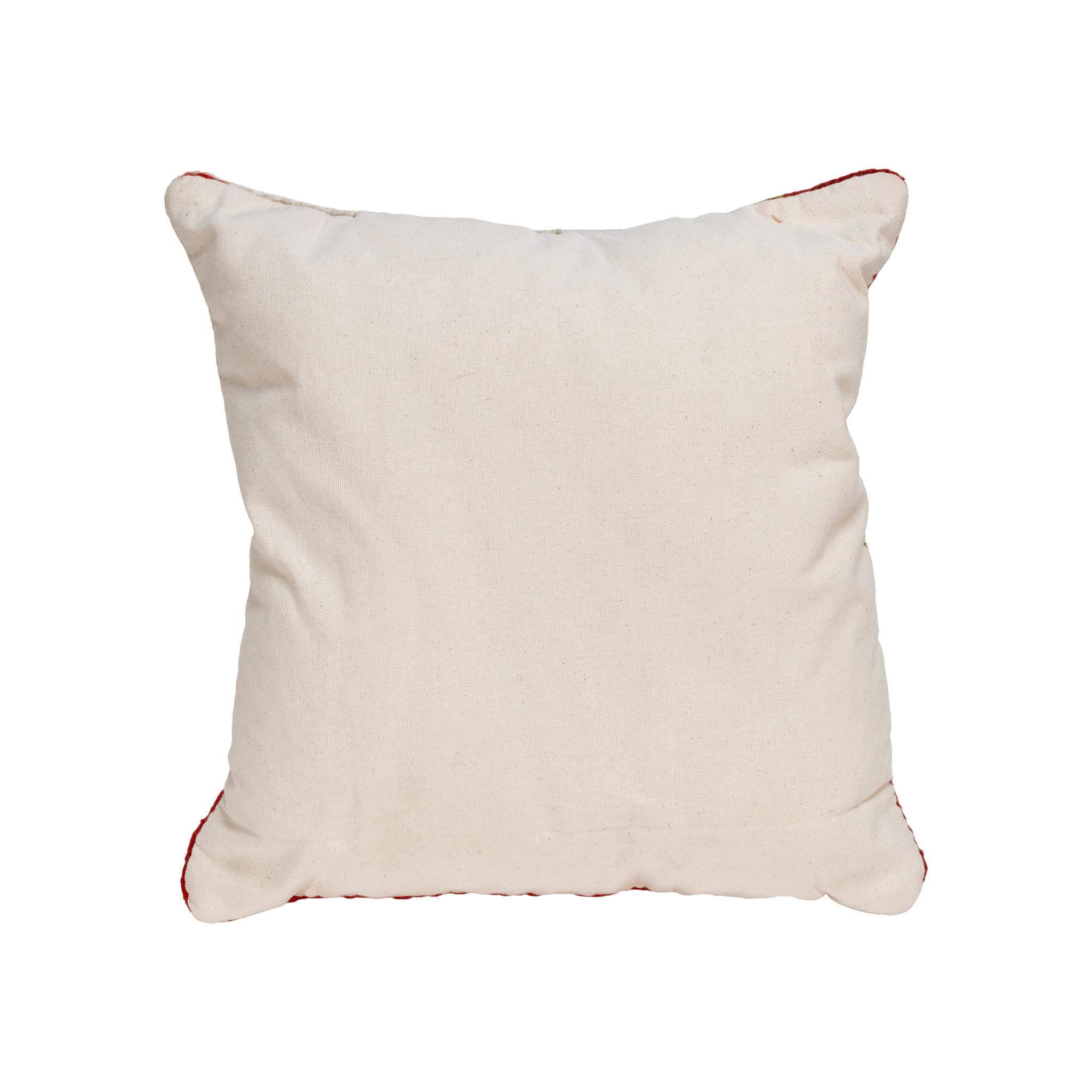 Native transitional lodge pillow. Handmade pillow with front made of Navajo 1880's transitional weaving. Backed with canvas. Featuring natural dyed colors of cream, red, brown, and green.

Family Owned & Operated
Cisco’s Gallery deals in the rare,