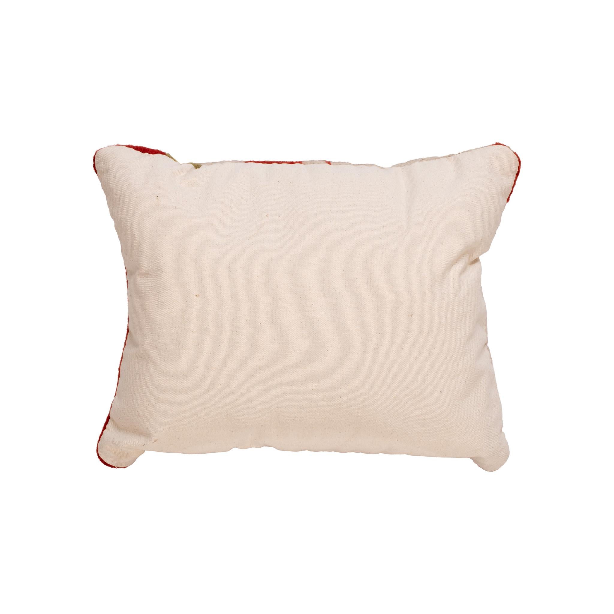 Native transitional lodge pillow. Handmade pillow with front made of Navajo 1880's transitional weaving. Backed with canvas. Featuring natural dyed colors of cream, red, brown, and green.

Family Owned & Operated
Cisco’s Gallery deals in the rare,