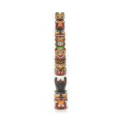 Native Nootka Totem by Rick Williams, 2 Foot