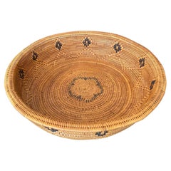 Native North American Indian Indigenous Southwest Navajo or Yokuts Woven Basket