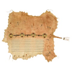 Native Painted Buffalo Hide