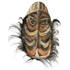 Native Tribal Mask from the Sepik Gable Tribe of New Guinea
