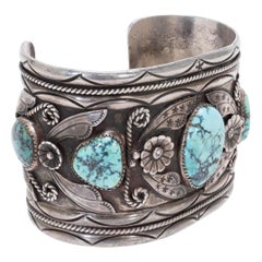 Native Turquoise Cuff Bracelet
