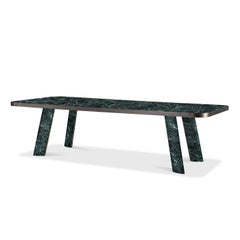Native Verde Alpi Rectangular Dining Table by Stefano Giovannoni