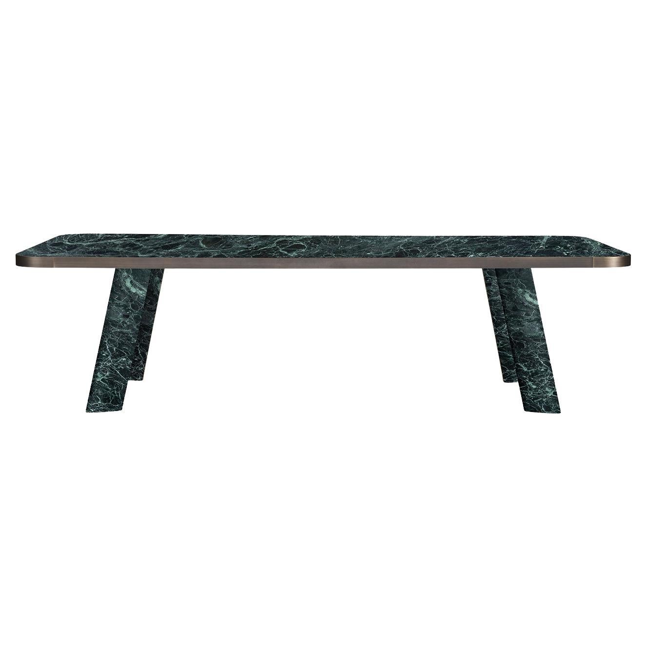 Native Verde Alpi Rectangular Dining Table by Stefano Giovannoni For Sale