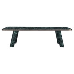 Native Verde Alpi Rectangular Dining Table by Stefano Giovannoni
