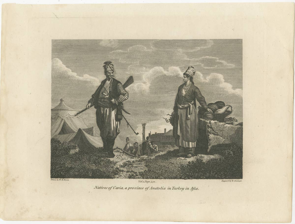 Natives Of Caria, A Province Of Anatolia In Turkey In Asia, 1801