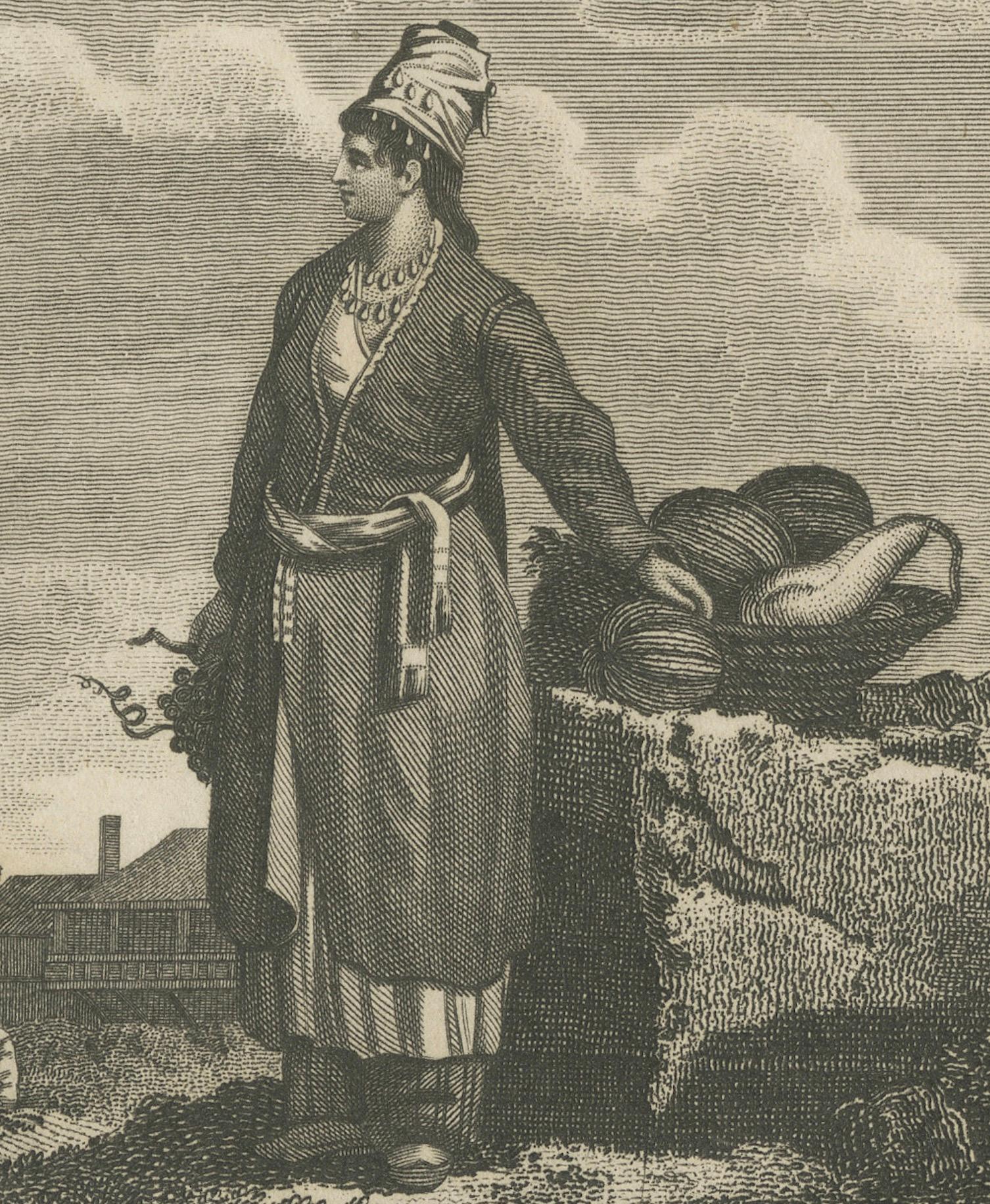 Engraved Natives Of Caria, A Province Of Anatolia In Turkey In Asia, 1801 For Sale